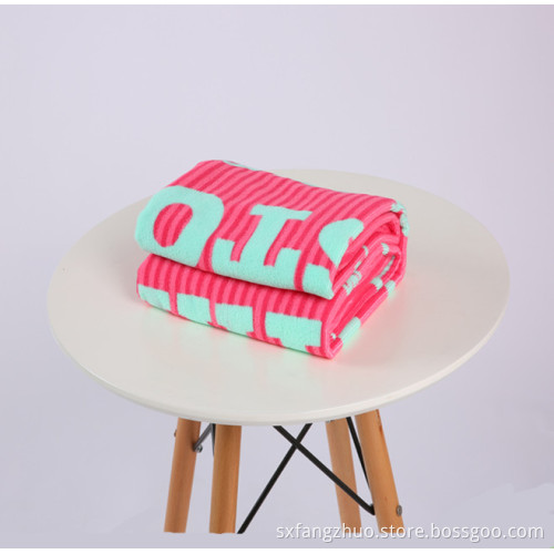 soft large beach towels with logo custom print